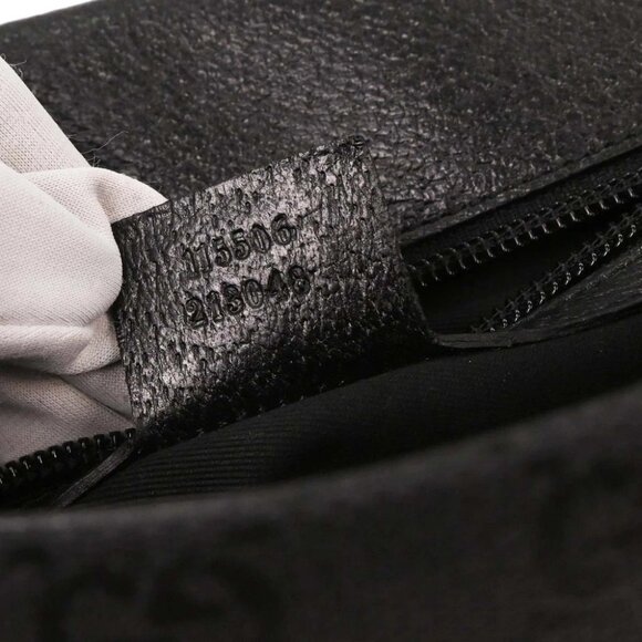 Gucci Black Canvas GG Messenger Shoulder Bag - Picture 9 of 10
